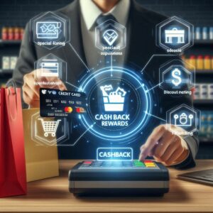 Shopper saves with store branded card.