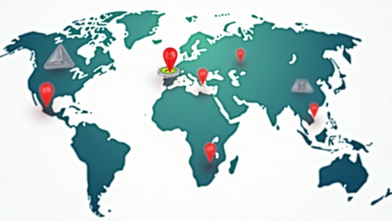 Global cryptocurrency regulation map visualization