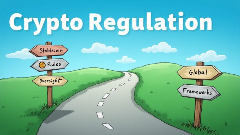 Future crypto regulation roadmap concept