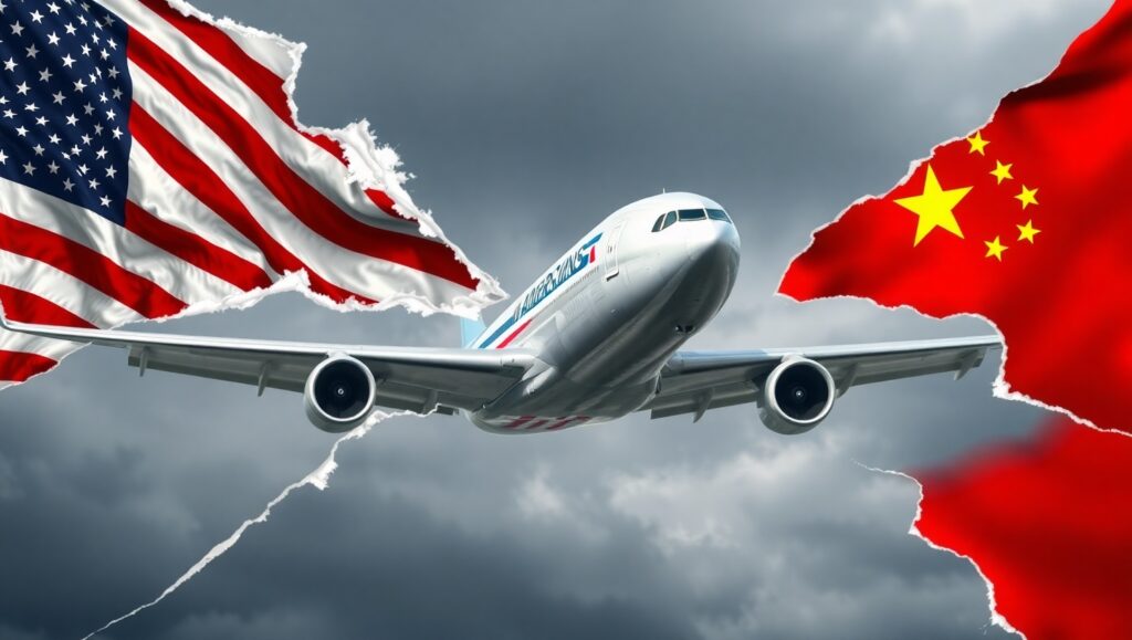 Trade war turbulence affecting American Airlines amid U.S.-China tensions.
