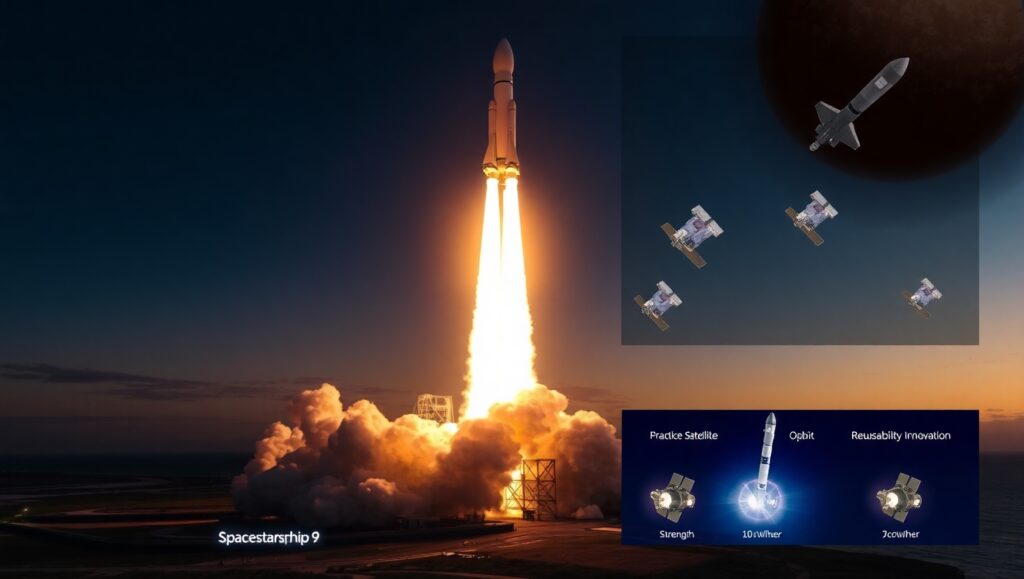 Starship 9 sunset launch, Mars-ready