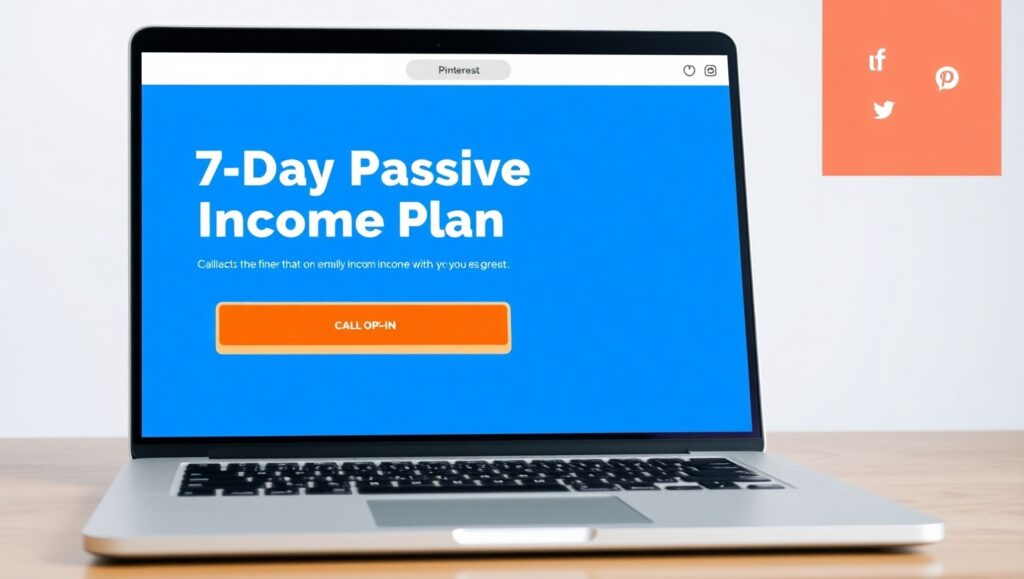 Free lead magnet checklist shown with email capture and Pinterest share