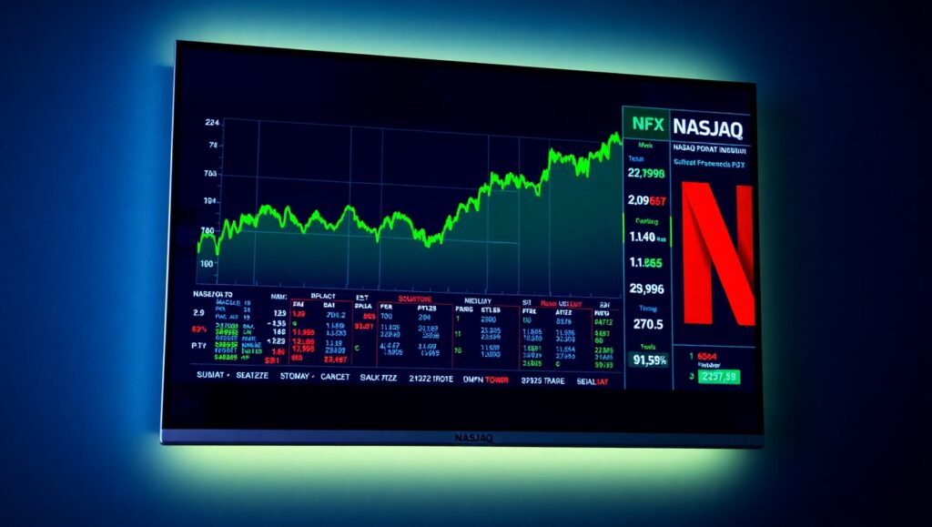 Netflix stock rising