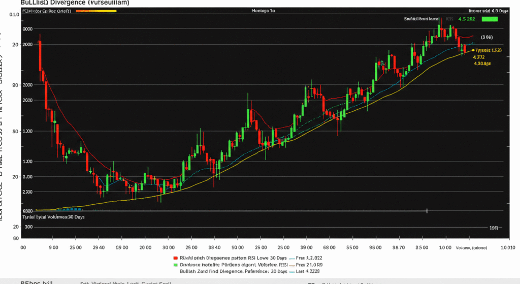 Bitcoin bullish divergence chart