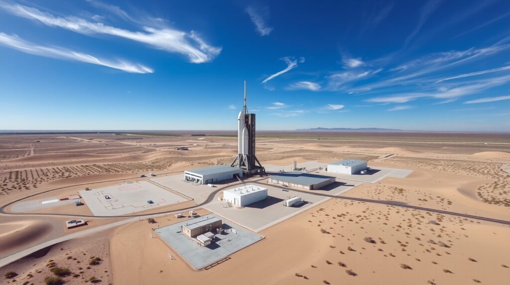 Blue Origin Texas launch site