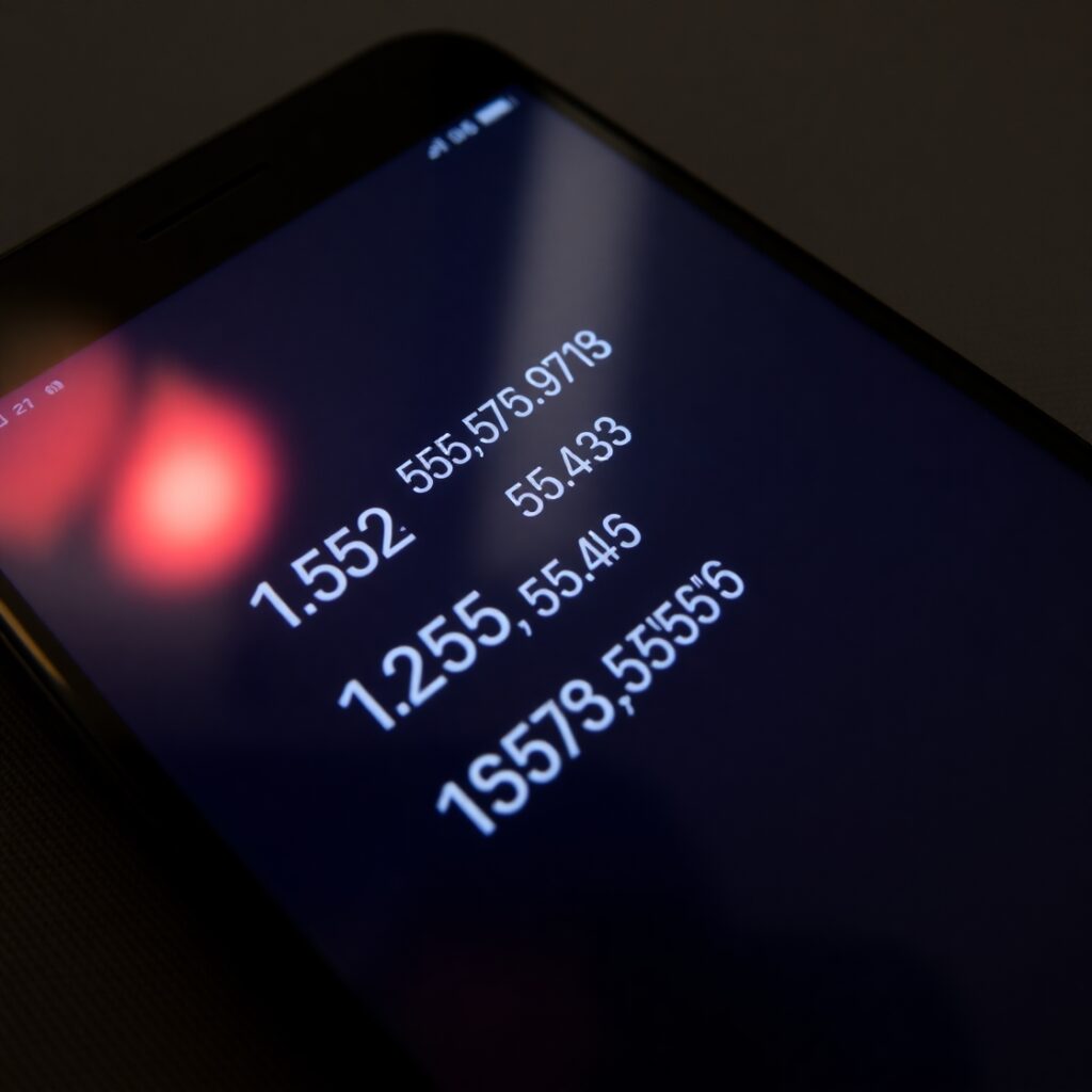 Multiple robocalls displayed on smartphone screen