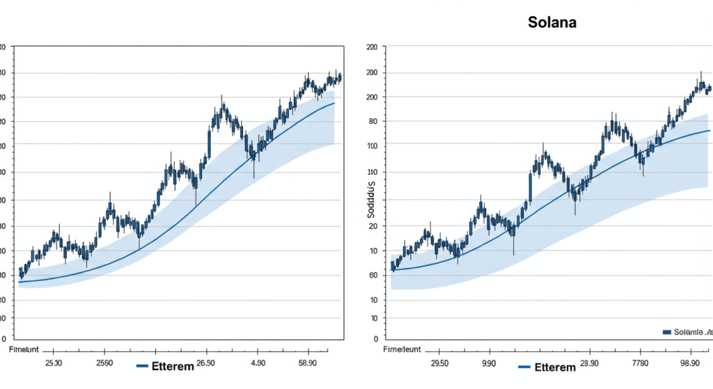Ethereum and Solana sideways trend