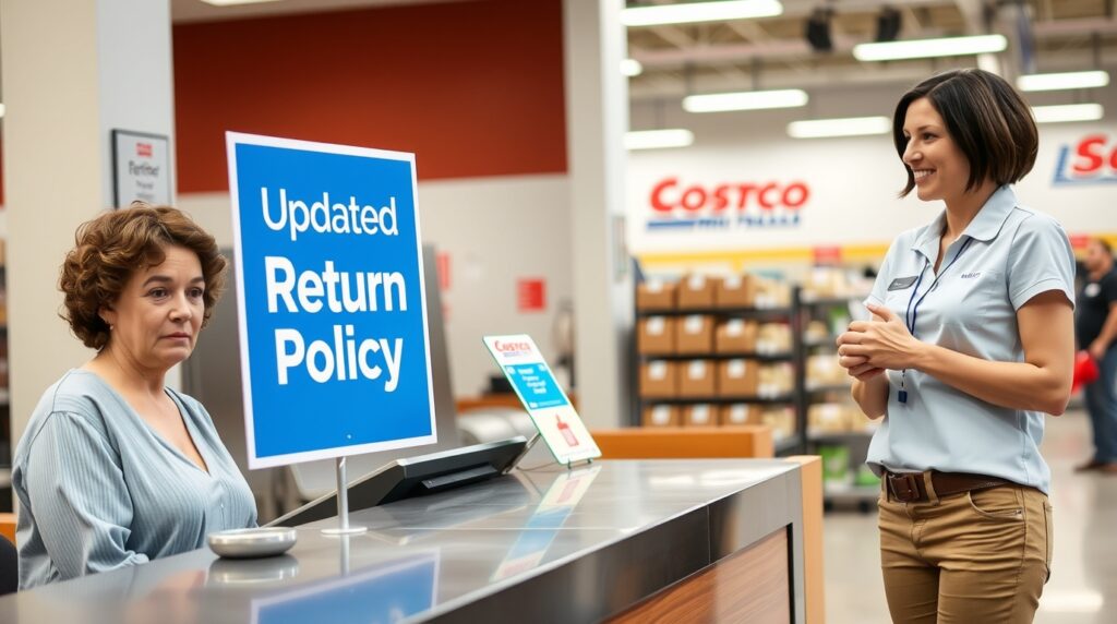 Costco member services explaining return policy update