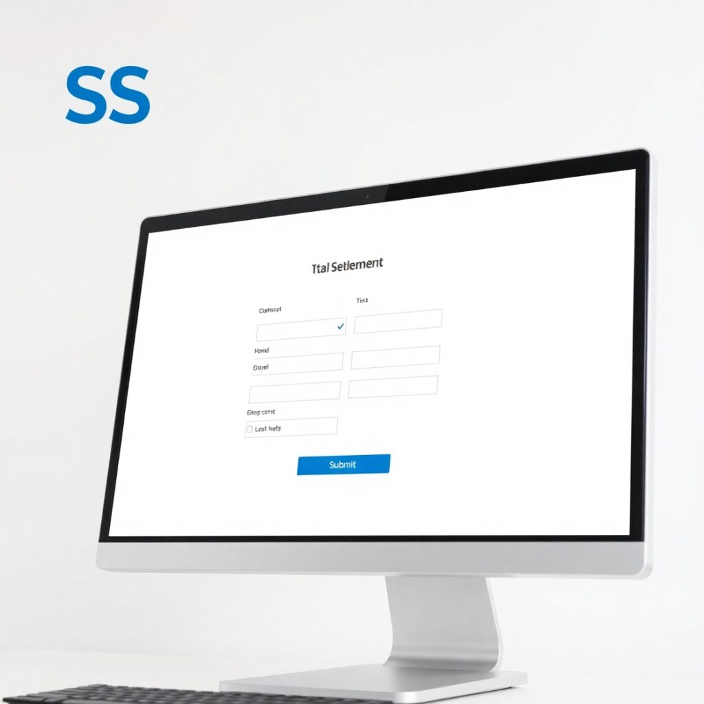 Claim form filled on official Credit One settlement website