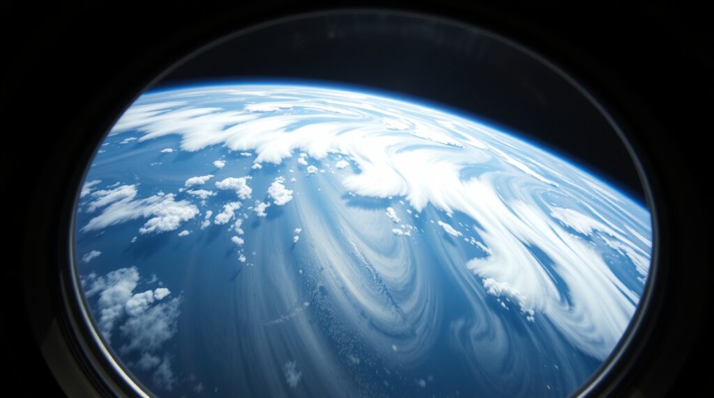 Earth view from Blue Origin capsule