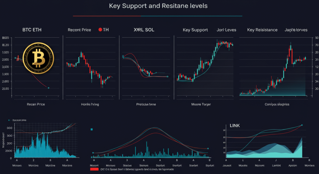 Crypto support and resistance zones