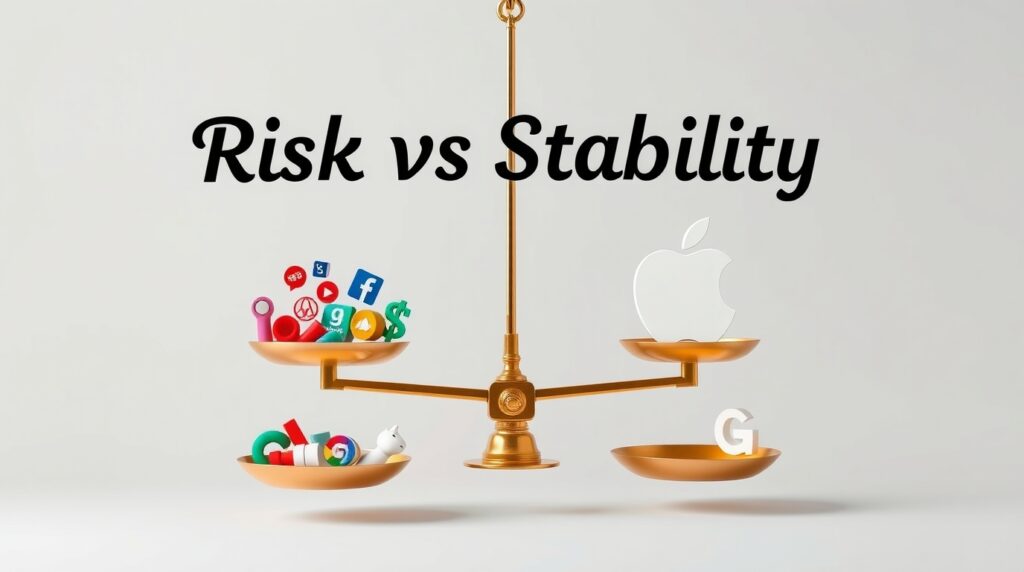 Balancing tech risk with stability.
