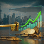 Financial Key unlocking financial growth and income.