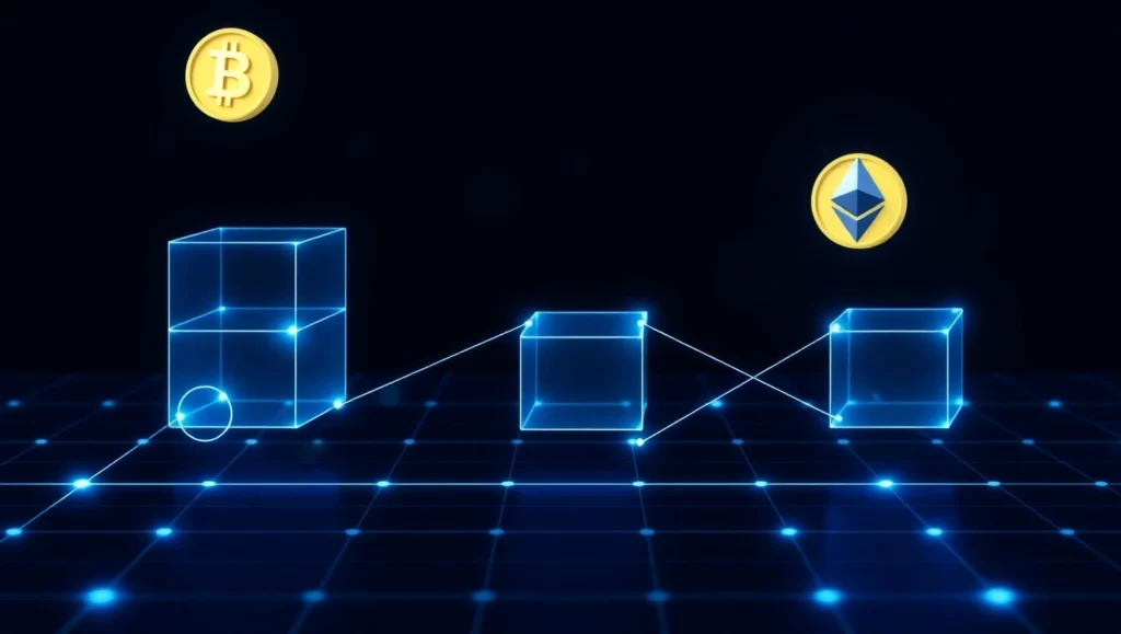 Blockchain technology and cryptocurrency visualization