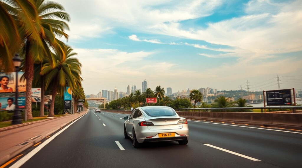 Tesla Model Y Mumbai drive
