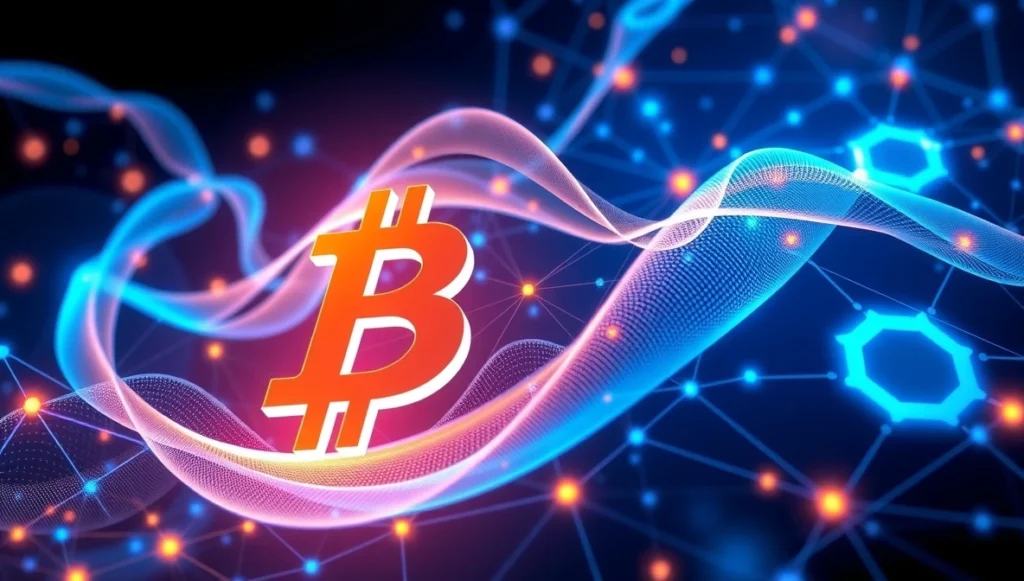 Solo Miner Bitcoin network hash rate visualization