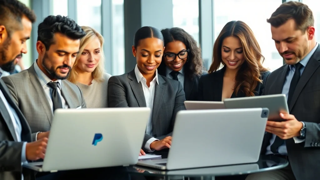 Investors analyzing PayPal financial data