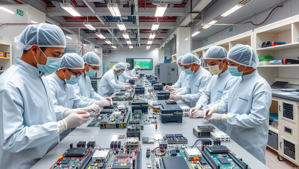 Electronics component manufacturing in Indian facilities
