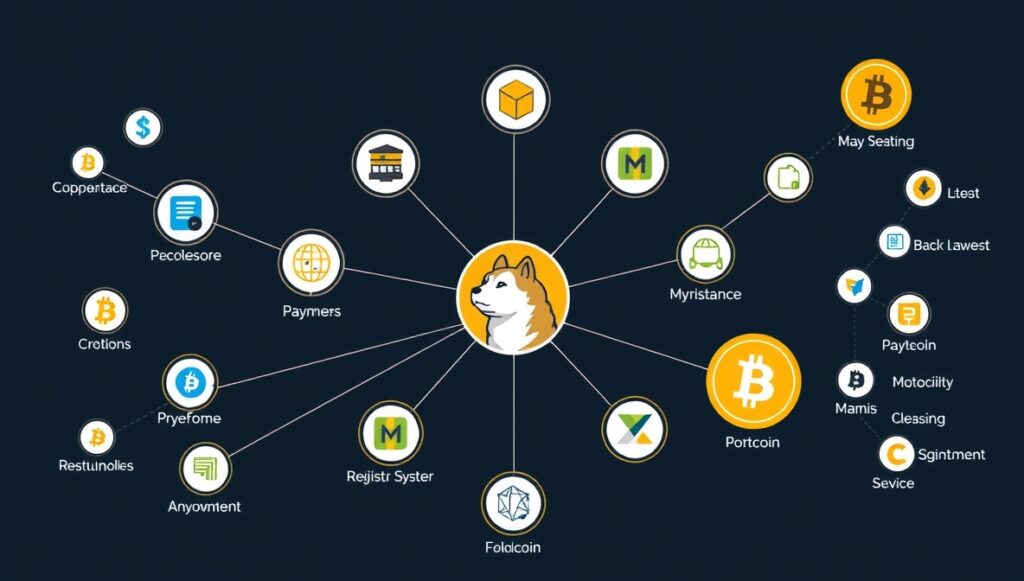 Digital currency ecosystem with Dogecoin and altcoins