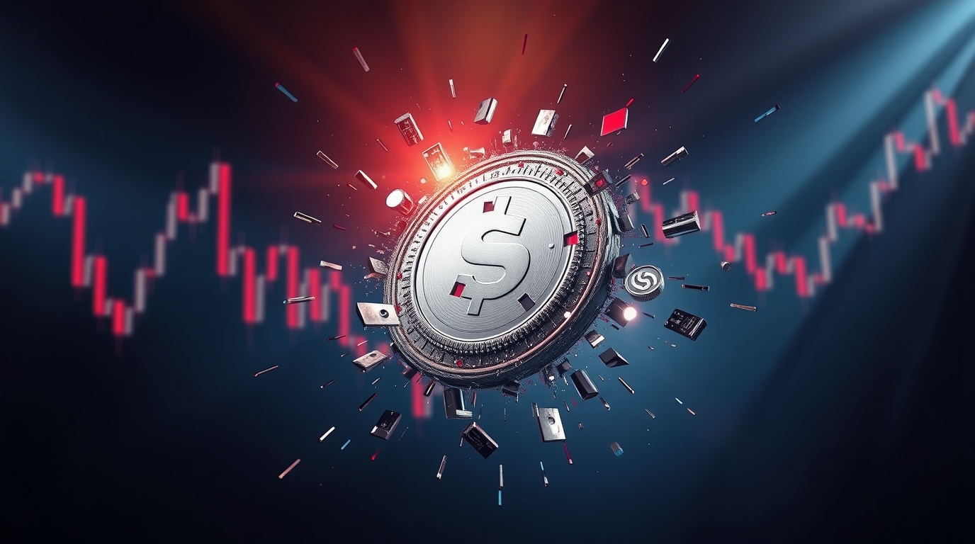 SOL $185 coin crash illustration