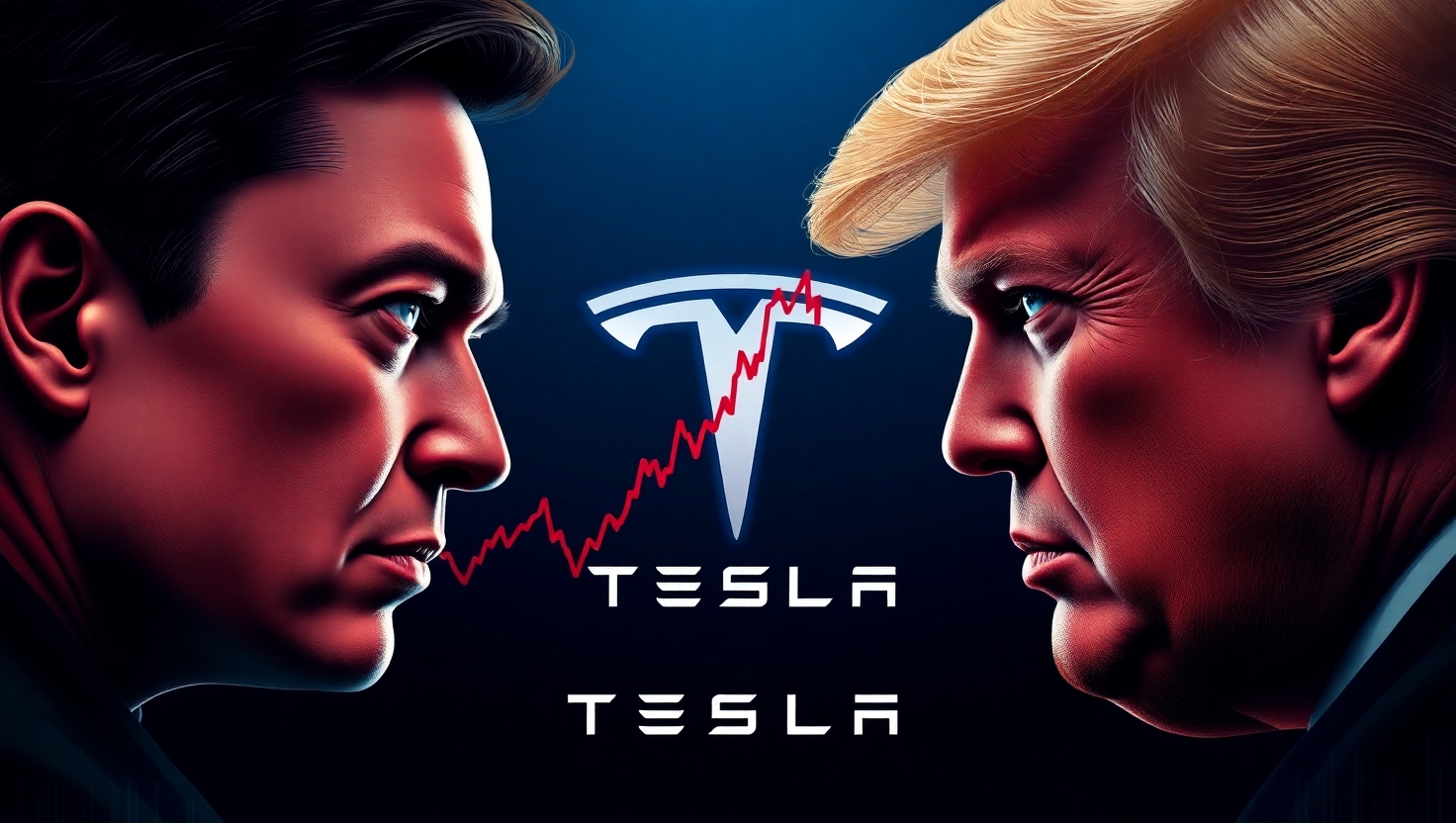 Tesla feud Musk Trump