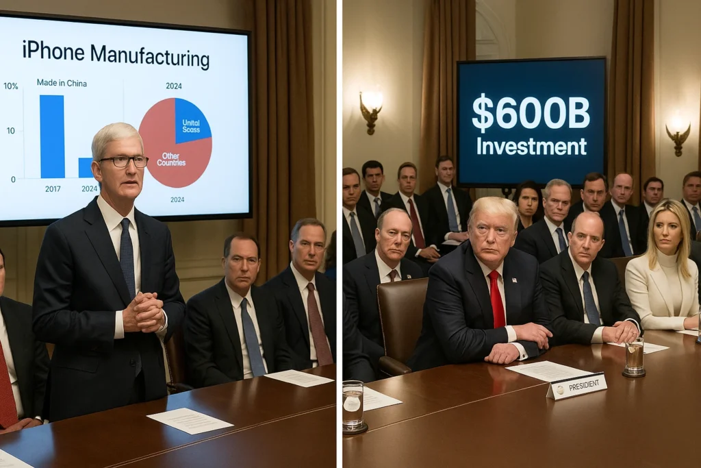 Tim Cook's presenting iPhone manufacturing plan