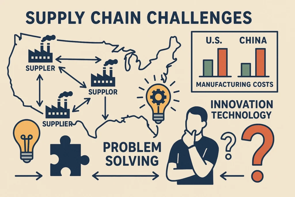 US manufacturing supply chain challenges
