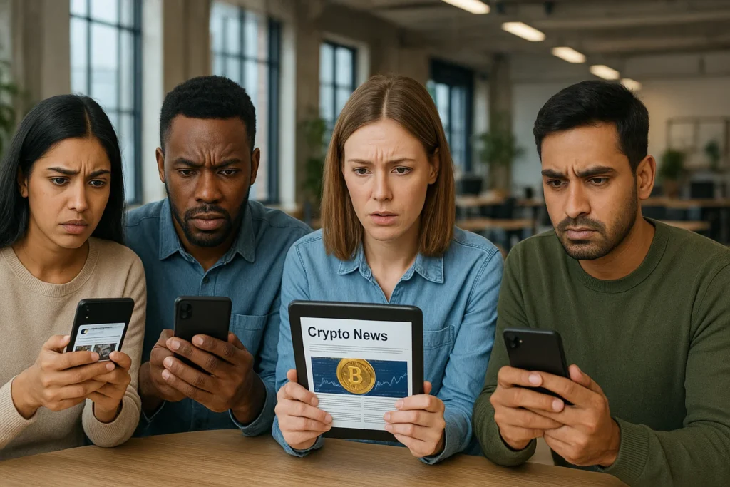 Crypto community social media reactions