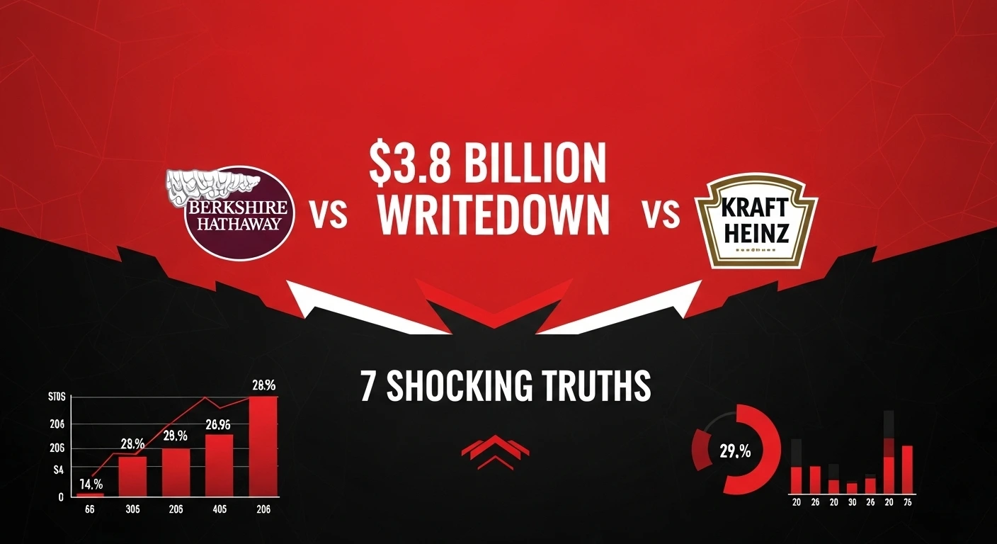 Berkshire Kraft Heinz $3.8B writedown infographic